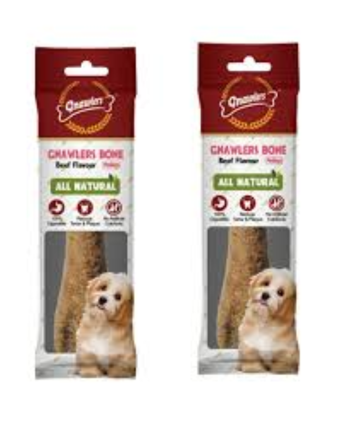 5" GNAWLERS BONE 1PC BEEF FLAVOUR 95GR